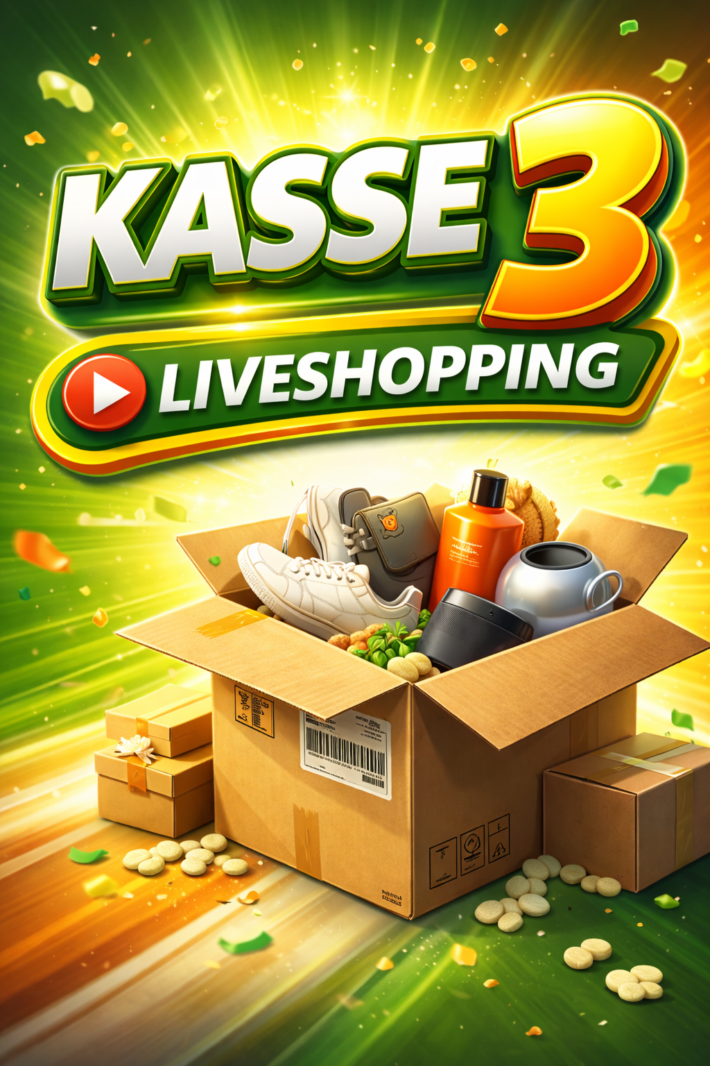 Kasse 3.  5Retouren Pakete